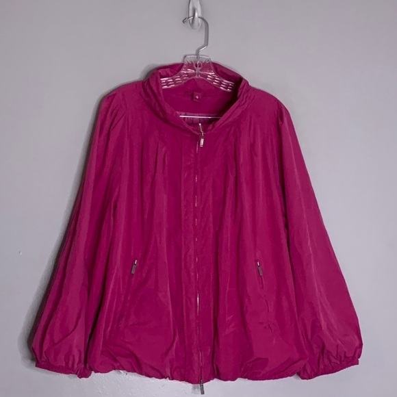 Vintage Armani Collezioni Pink Barbiecore plus size all weather jacket 16 - Picture 1 of 9